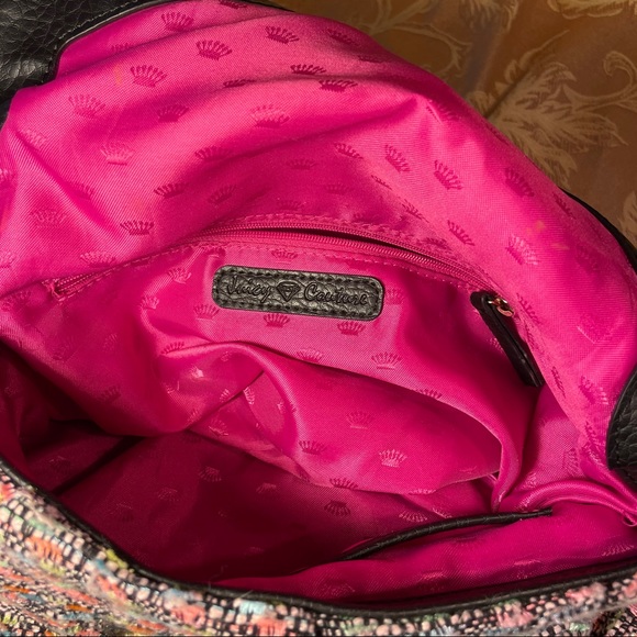 Juicy Couture Tweed and Leather Shoulder Bag - Picture 9 of 9